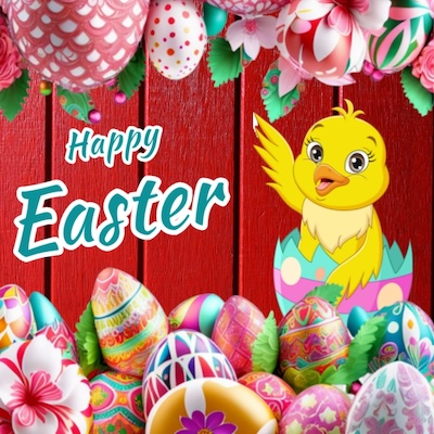 Happy Easter Wish Card Maker