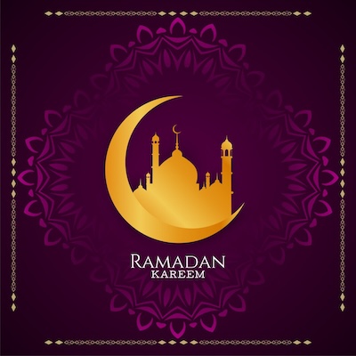 Happy Ramadan Wish Card For Friends